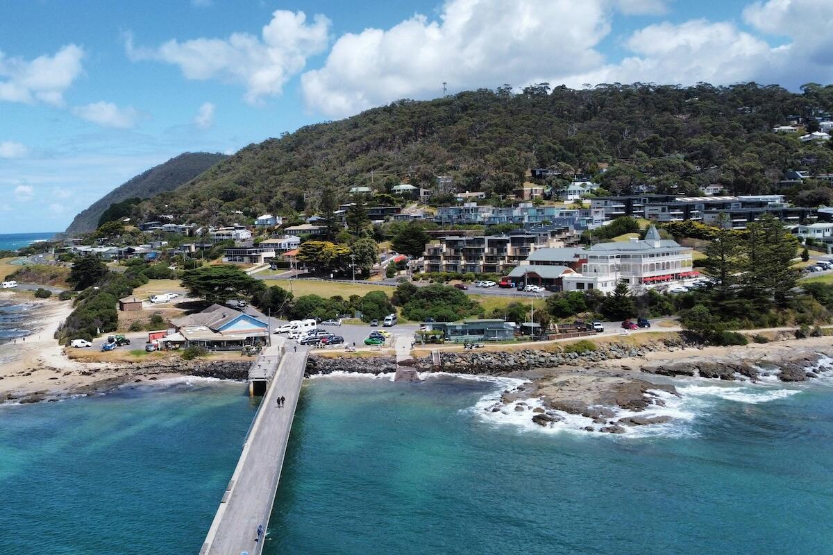 Aerial view of Anglesea